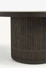 Orbit Fluted Pedestal Round Dining Table fluted pedestal close-up
