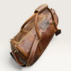 Owen Genuine Leather Duffle Bag Brown