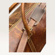 Owen Genuine Leather Duffle Bag Brown