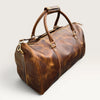 Owen Genuine Leather Duffle Bag Brown