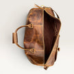 Owen Genuine Leather Duffle Bag Brown