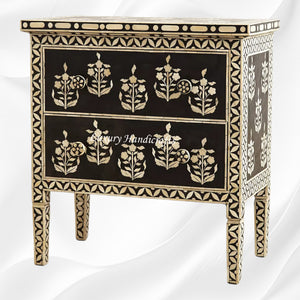Paisley Bone Inlay Dresser Black 1