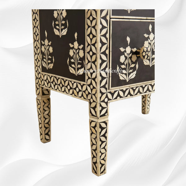 Paisley Bone Inlay Dresser Black 2