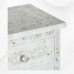 Pale Blue Mother Of Pearl Inlay Chest Of 7 Drawers Large