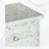 Pale Blue Mother Of Pearl Inlay Chest Of 7 Drawers Large