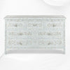 Pale Blue Mother Of Pearl Inlay Chest Of 7 Drawers Large