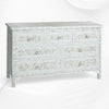 Pale Blue Mother Of Pearl Inlay Chest Of 7 Drawers Large