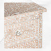 Commode 7 Tiroirs Incrustation De Nacre Rose Pâle