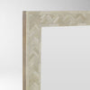 Chevron Full Bone Inlay Floor Mirror 2