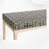Pattern Bone Inlay 2 Drawer Desk Black