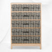 Pattern Bone Inlay 5 Drawer Chest Black