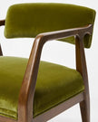 Paxton Solid Wood Upholstered Armchair backrest detail
