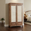 Phoebe Teakwood Bone Inlay Armoire