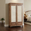 Phoebe Teakwood Bone Inlay Armoire