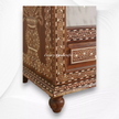 Phoebe Teakwood Bone Inlay Armoire