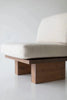 Plinth Armless Upholstered Lounge Chair side view