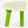 Bone Inlay Beistelltisch Polka Dot Lime Green
