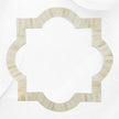 Quatrefoil Natural Bone Inlay Mirror