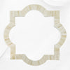Quatrefoil Natural Bone Inlay Mirror