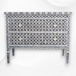 Quote Mother of Pearl Inlay Chest 2 Drawers Black