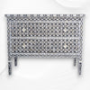 Quote Mother of Pearl Inlay Chest 2 Drawers Black