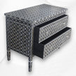 Quote Mother of Pearl Inlay Chest 2 Drawers Black