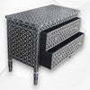 Quote Mother of Pearl Inlay Chest 2 Drawers Black