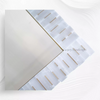 Rectangular Brass Inlay Selenite Mirror