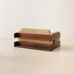 Rio Wide Arm Wooden Sofa frame without cushions