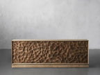 Ripple Carved Four Door Media Console front view