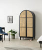 Rocky Rattan Solid Wood Wardrobe 1