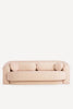 Rosa Rounded Arm Wooden Frame Sofa front view