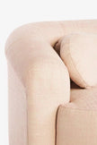 Rosa Rounded Arm Wooden Frame Sofa arm close-up