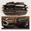 Rover Hunter Leather Messenger Bag Brown