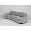 Sable Curved Back Wooden Sofa angled view