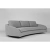 Sable Curved Back Wooden Sofa front angle