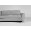 Sable Curved Back Wooden Sofa back curve