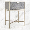 Scallop Grey Bone Inlay Nightstand 2