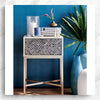 Scallop Grey Bone Inlay Nightstand 6