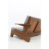 Serra Slatted Wood Lounge Sofa side profile