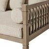 Spindle Side Wooden Arm Sofa spindle side close-up