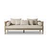 Spindle Side Wooden Arm Sofa small front view