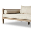 Spindle Side Wooden Arm Sofa side view