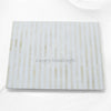 Stripe Bone Inlay 2 Drawer Bedside White