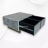 Stripe Bone Inlay Coffee Table Black