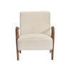 Swan Sculptural Arm Upholstered Lounge Chair front view