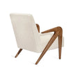 Swan Sculptural Arm Upholstered Lounge Chair angled view
