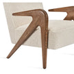 Swan Sculptural Arm Upholstered Lounge Chair arm close-up