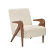 Swan Sculptural Arm Upholstered Lounge Chair three-quarter view