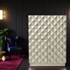 Credenza de 4 puertas con relieve de latón Talitha